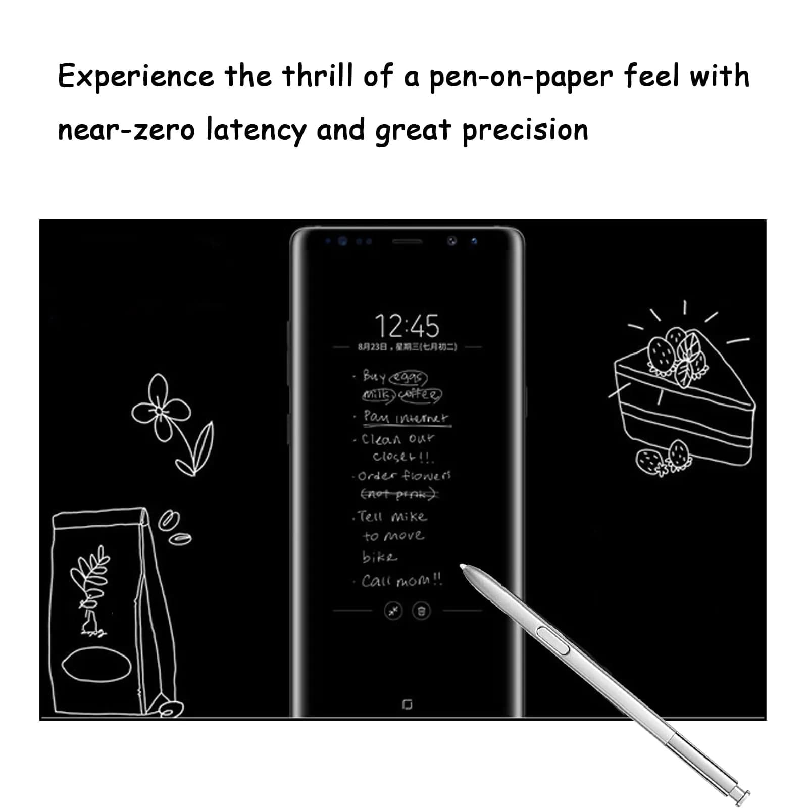 LiXiongBao Replacement S Pen for Samsung Galaxy Note 8 Stylus Pen (Silvery) | Compatible with SM-N950U N950U1 N950F N950W N950FD - view 5