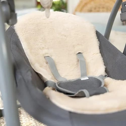 Ingenuity Every Season Swing ’n Go Deluxe 5-Speed Portable Infant Swing | Mesh & Lambswool, 0-9 Months, 20 lbs thumbnail 2