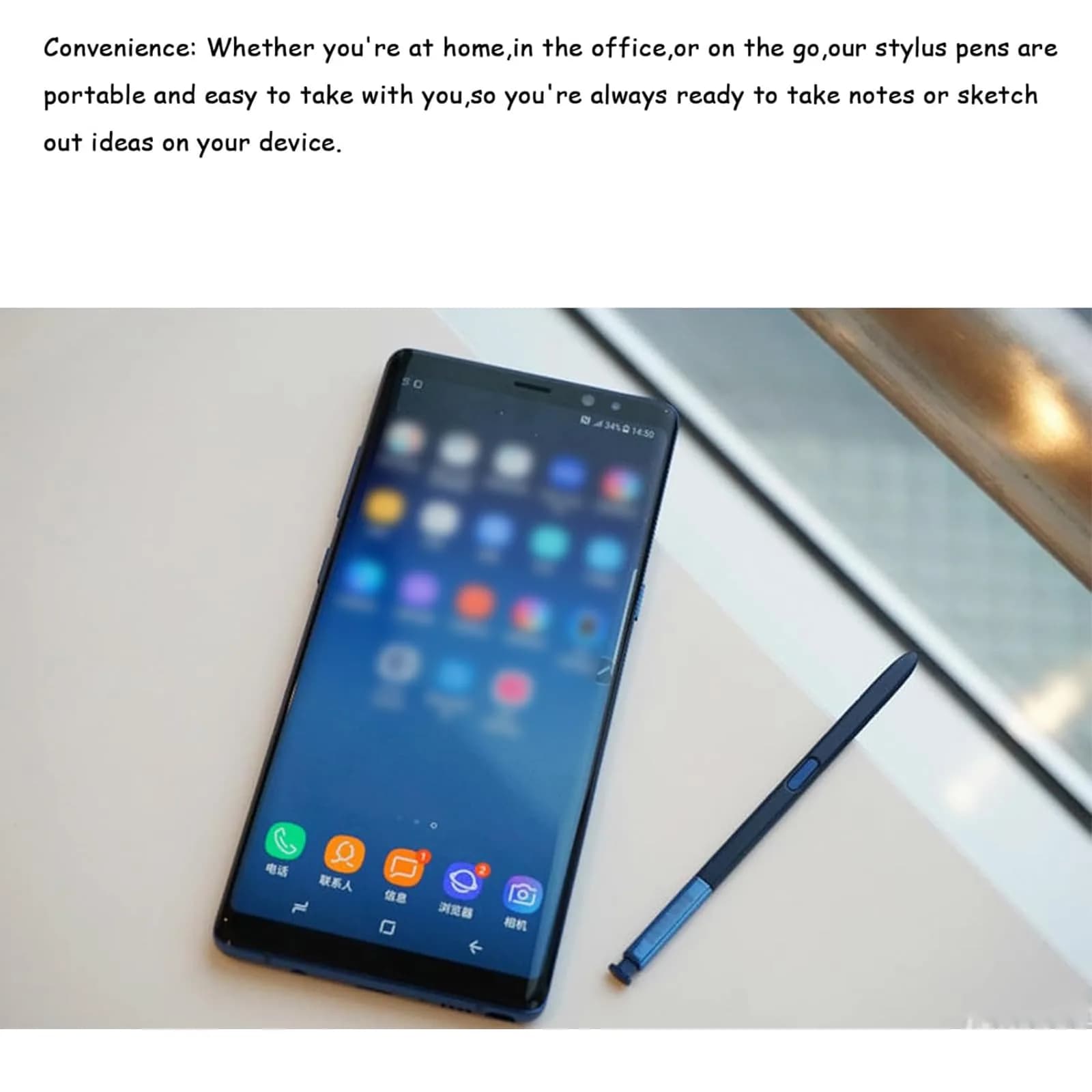 LiXiongBao Blue S Pen Replacement for Samsung Galaxy Note 8 Stylus Pen | Compatible with Note 8 Models - view 3