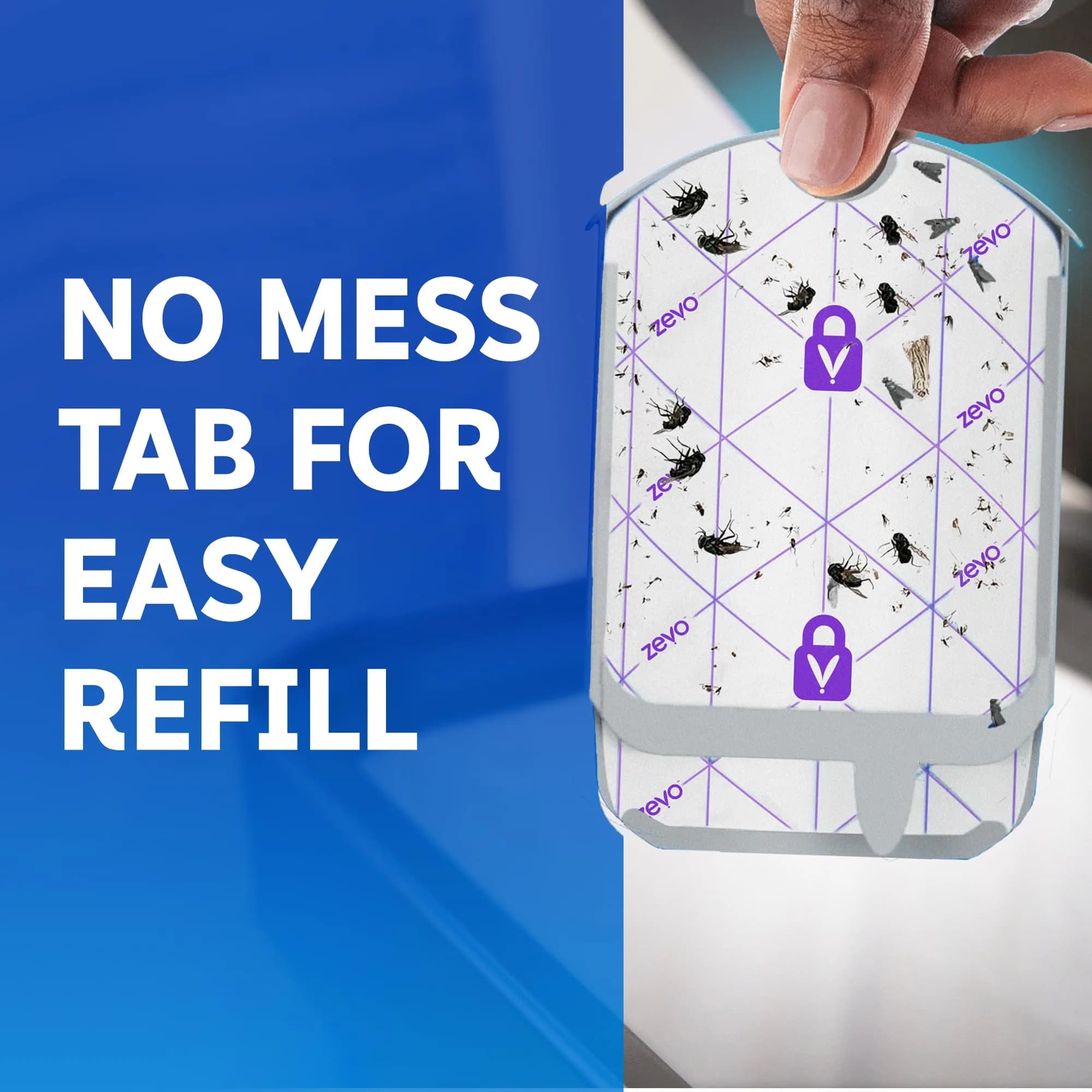 ZEVO Flying Insect Trap Refill Cartridges for Fruit Flies & Gnats, 6 Count | Continuous 24/7 Indoor Pest Control - view 8