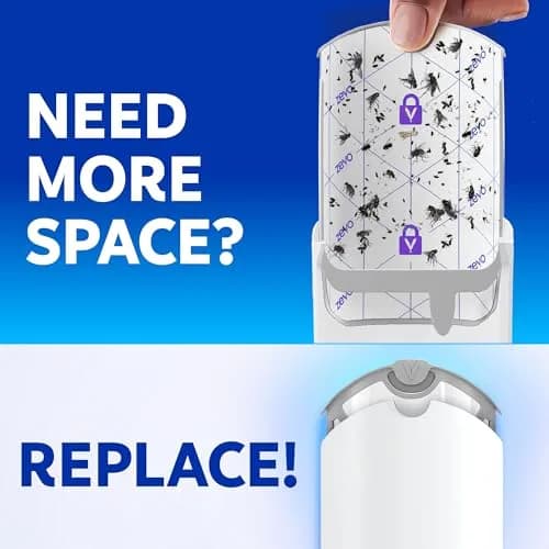 ZEVO Flying Insect Trap Refill Cartridges for Fruit Flies & Gnats, 6 Count | Continuous 24/7 Indoor Pest Control thumbnail 9