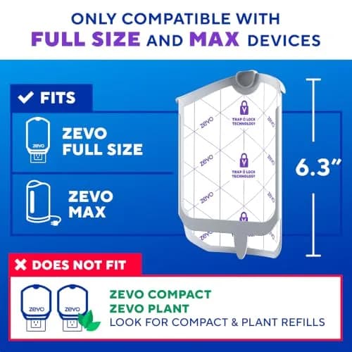 ZEVO Flying Insect Trap Refill Cartridges for Fruit Flies & Gnats, 6 Count | Continuous 24/7 Indoor Pest Control thumbnail 2