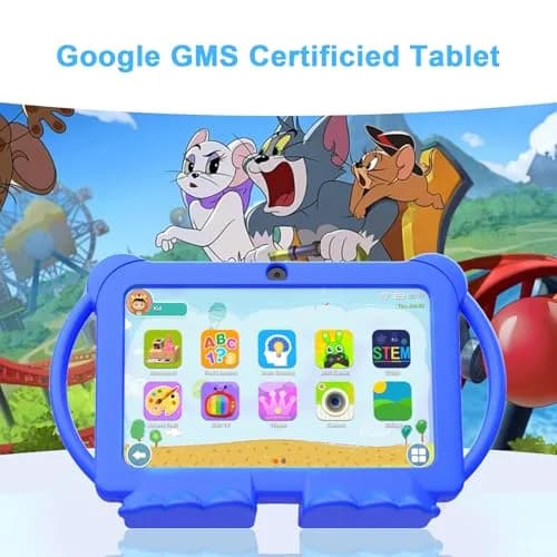 HOTTABLET Kids Tablet 7 inch Android 12.0, 4GB RAM, 32GB ROM, 1TB Expand, Parental Control, WiFi, Bluetooth, Dual Camera, Silicone Case thumbnail 3