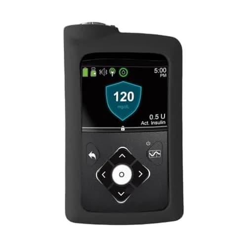 Sugar Medical Silicone Protective Cover for Medtronic MiniMed 630G/640G/670G/770G Insulin Pumps | Black, 1-Pack thumbnail 1