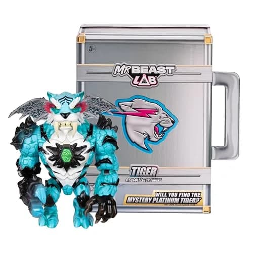 MRBEAST LAB Apex Beast Tiger Collector Figure 15.8cm (6.25-Inch) | ASTM-Tested Toy Figure for Kids 3-12 thumbnail 1
