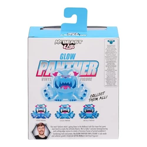 MRBEAST LAB Collectible Vinyl Figure Glow Panther 3.5" | Glow in the Dark Collectible Toy thumbnail 2