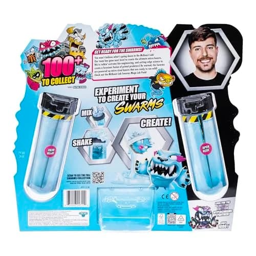 MrBeast Lab Swarms Mega Lab 12 Pk Hard Boiled | Science Toy Figure with Special Edition Panther thumbnail 4
