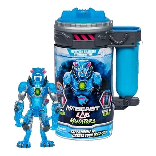 MRBEAST LAB Stealth Panther Mutator Action Figure 13cm (5.5 inches) | ASTM-Tested Toy for Kids 3-18 thumbnail 1