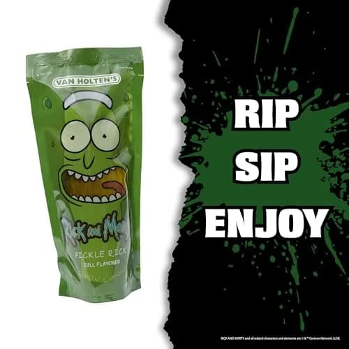 Van Holten's Pickles Pickle Rick Pouch 12 Pack | Gluten-Free, Kosher, Low Carb, Homegrown in Wisconsin thumbnail 3