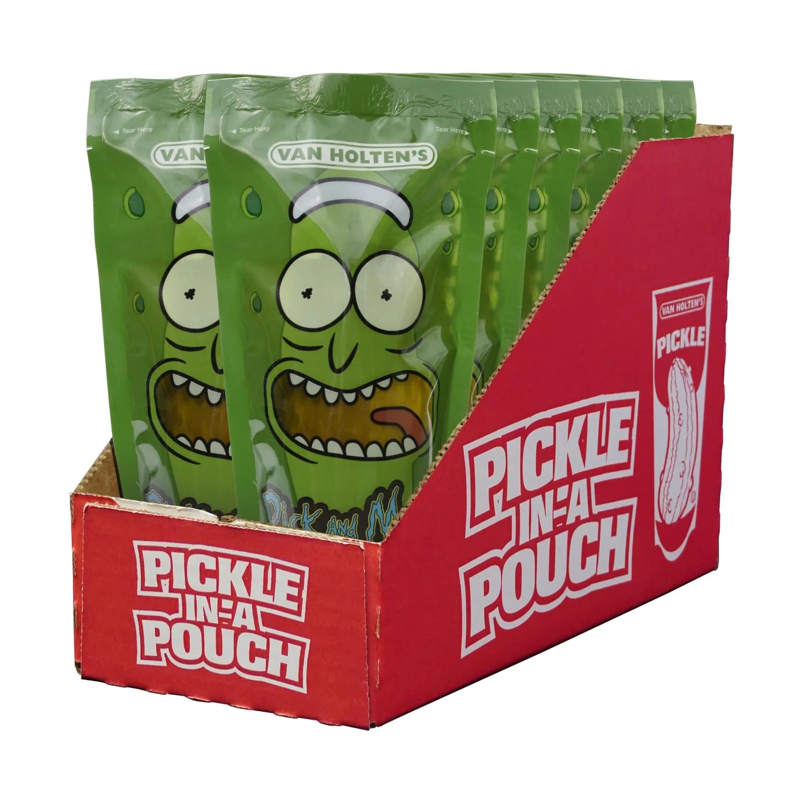 Van Holten's Pickles Pickle Rick Pouch 12 Pack | Gluten-Free, Kosher, Low Carb, Homegrown in Wisconsin - main product image