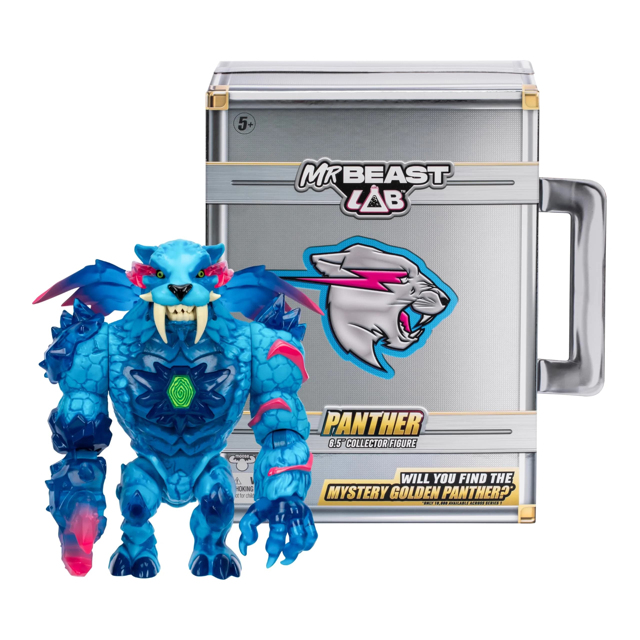 MRBEAST LAB Apex Beast Panther Collector Figure 15.8cm (6.25") | ASTM-Tested Toy Figure for Kids 3-12 — Panther