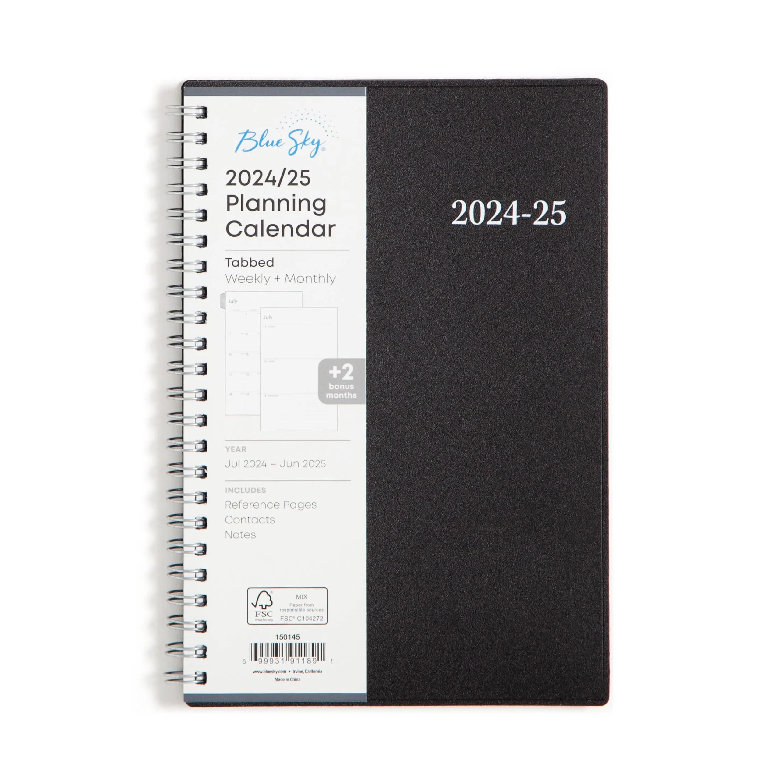 Blue Sky 2024-2025 Academic Year Weekly and Monthly Planner, 5" x 8" | Professional Planning for Students & Office - main product image
