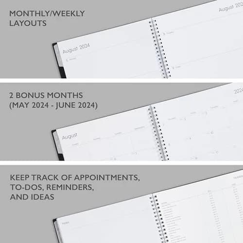 Blue Sky Enterprise Academic Year Weekly and Monthly Planner 8.5" x 11" | Professional Organization for Students & Office thumbnail 3
