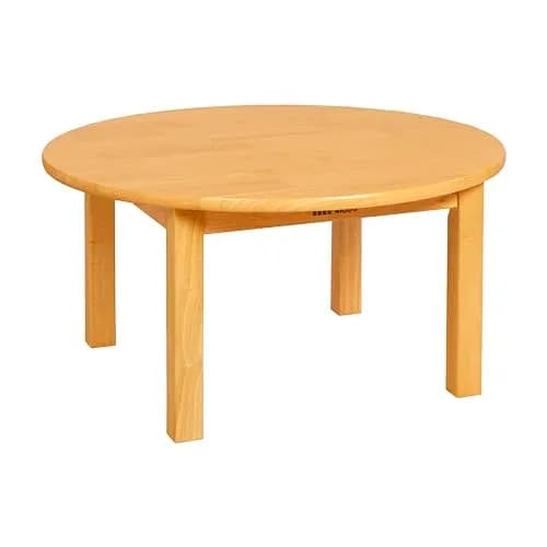 ECR4Kids 30in D Round Hardwood Table with 14in Legs | Kid-Sized Classroom Furniture thumbnail 1