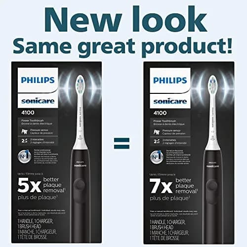 Philips Sonicare Cordless Power Flosser 3000 & 4100 Power Toothbrush Combo - Black | Healthier Gums & Cleaner Teeth thumbnail 4