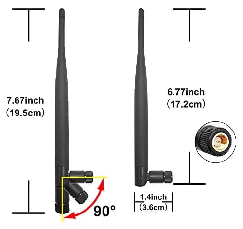 Tenmory 915MHz LoRa Antenna Indoor 3dBi Gain Omni SMA Male + U.FL MHF1 Cable | Ideal for IoT & LoRa Devices thumbnail 2