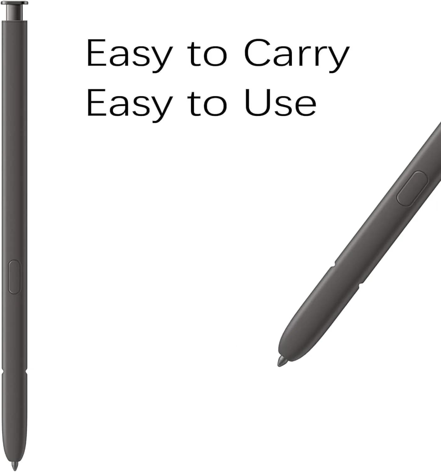 Peixiong S24 Ultra S Pen Replacement for Samsung Galaxy S24 Ultra 5G, 4096 Pressure Levels, Dark Gray | Plastic Body, No Bluetooth - view 3