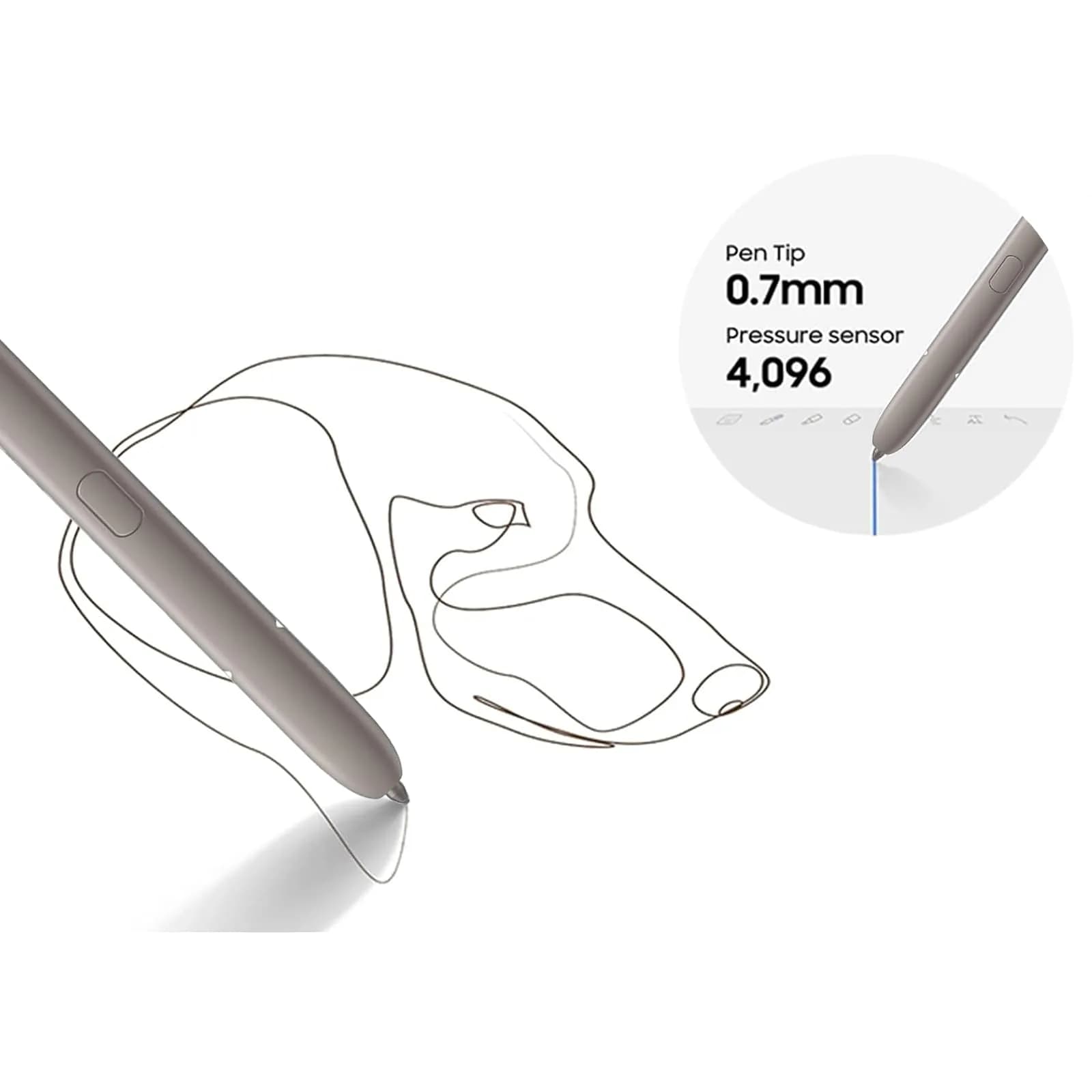 Peixiong S Pen for Samsung Galaxy S24 Ultra Stylus Pen | 4096 Pressure Sensitivity - view 6
