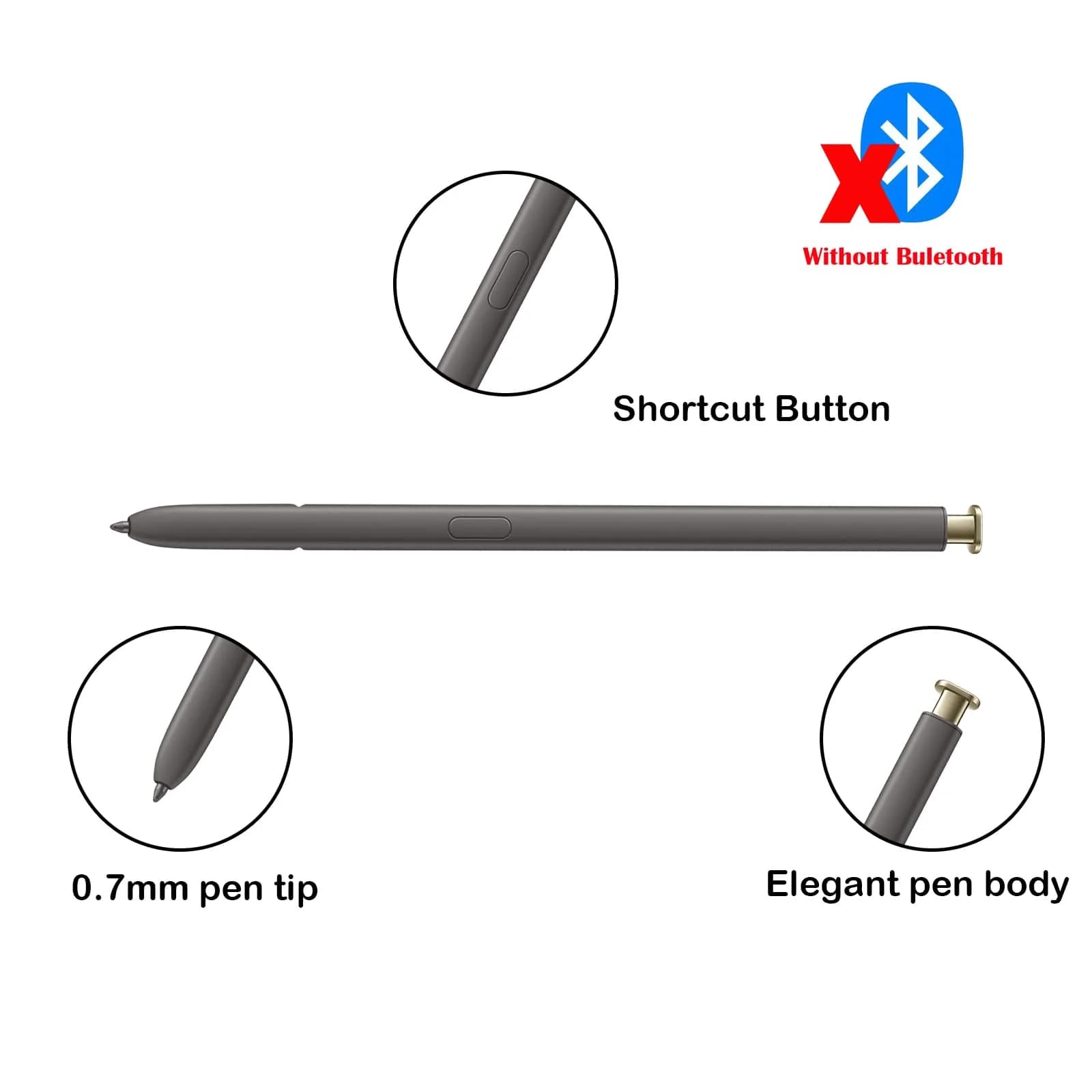 Alovexiong S24 Ultra S Pen for Samsung Galaxy S24 Ultra Stylus Pen Replacement, Gold | Compatible with Samsung Galaxy S24 Ultra - view 2