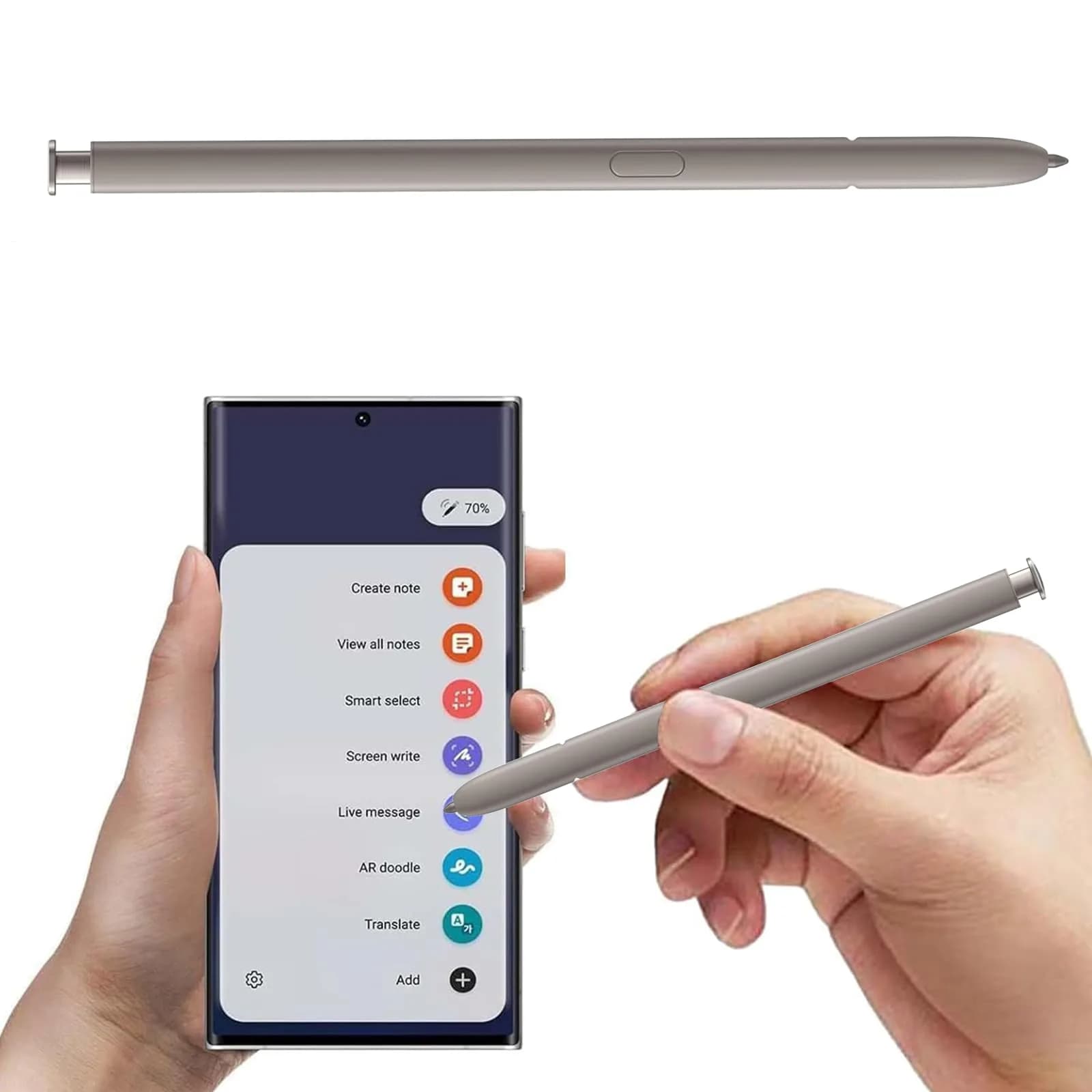 Dakexiong S24 Ultra S Pen for Samsung Galaxy S24 Ultra Stylus Pen Replacement (Light Gray) | Precise Touch and Control - view 5
