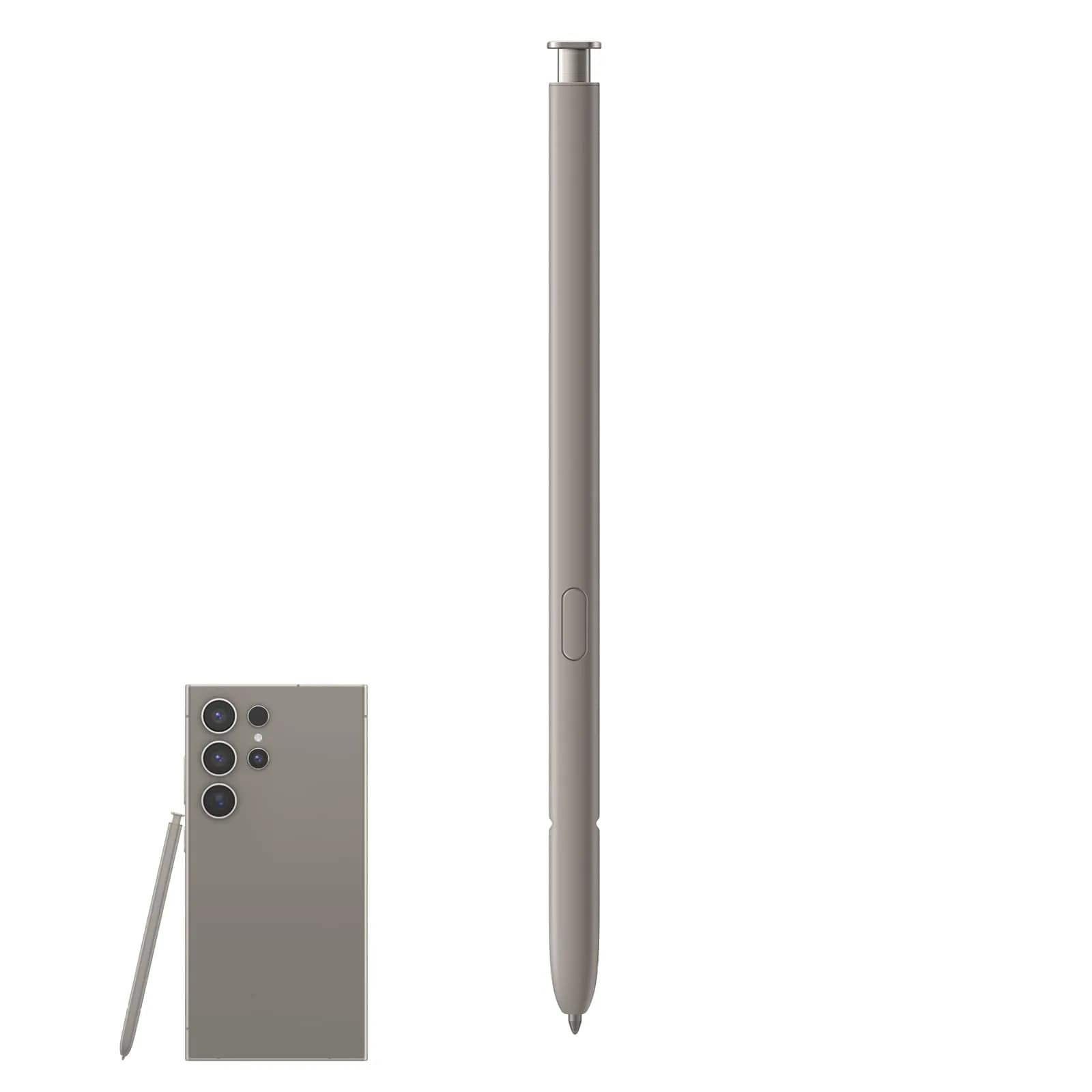 CaoXiong S24 Ultra S Pen Replacement for Samsung Galaxy S24 Ultra Stylus Dark Gray | Durable Aluminum — Light Gray