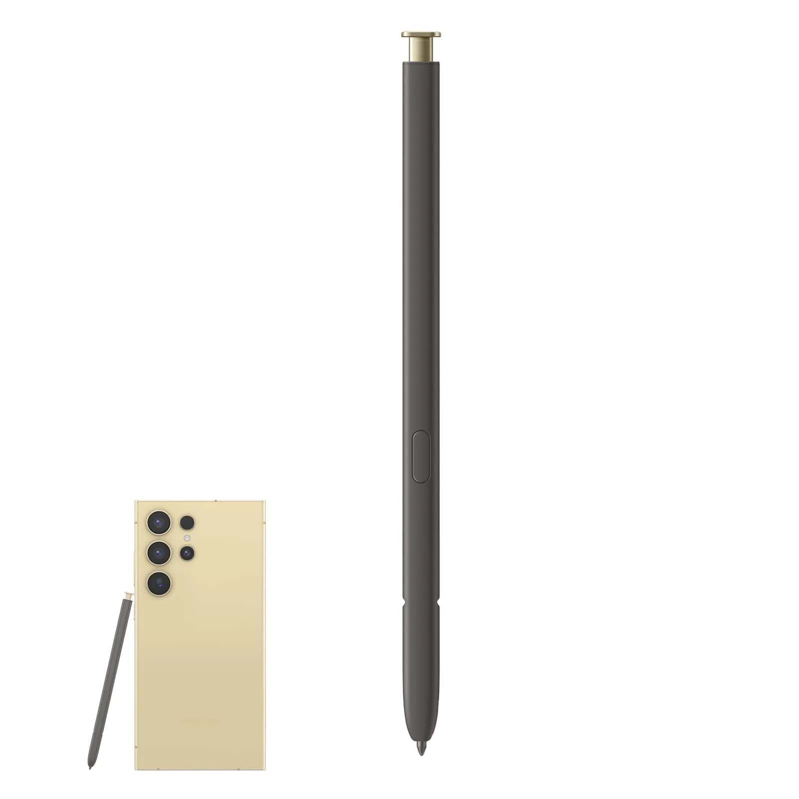 CaoXiong S24 Ultra S Pen Replacement for Samsung Galaxy S24 Ultra Stylus Dark Gray | Durable Aluminum — Yellow Gold