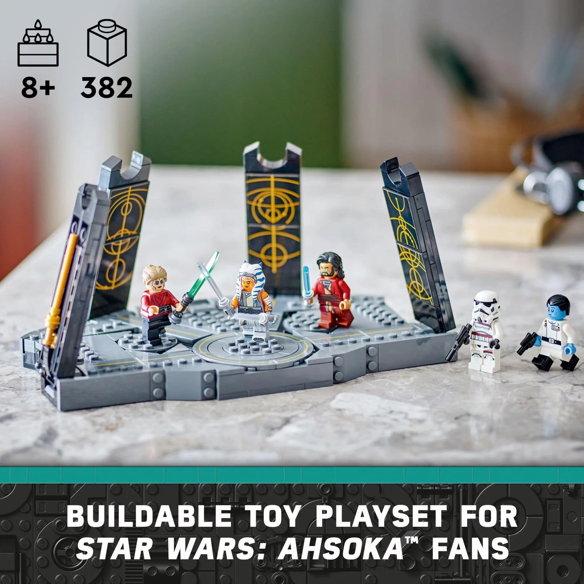 LEGO Star Wars Ahsoka Tano’s Duel on Peridea Building Toy 382 Pieces | ASTM-Tested Educational Toy for Kids 8+ - view 2