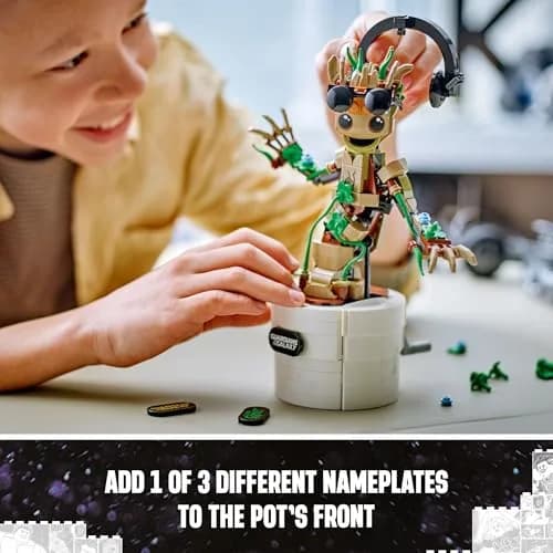 LEGO Marvel Dancing Groot 76297 Toy | Buildable Super Hero Playset with Interactive Dancing Function thumbnail 6