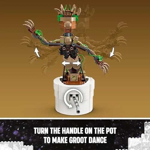 LEGO Marvel Dancing Groot 76297 Toy | Buildable Super Hero Playset with Interactive Dancing Function thumbnail 3
