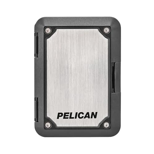 Pelican Shield MagSafe Wallet with RFID Blocking for Cards & Cash - Brushed Titanium (2 Compartments, Holds 5 Cards) thumbnail 8