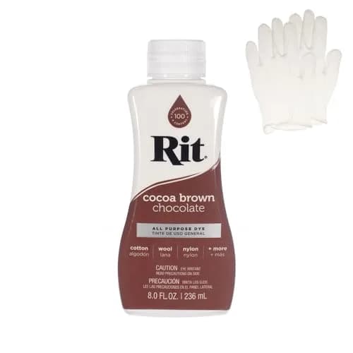 Craft County Liquid Fabric Dye Cocoa Brown 8 oz | All-Purpose Dye for Clothes & Crafts - main product image