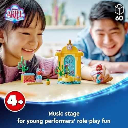 LEGO Disney Princess Ariel's Music Stage Building Toys - Pretend Play Little Mermaid Toys for Girls & Boys, Ages 4+ Years - Gift Ideas for Kids (60 pcs, Multicolor) thumbnail 2