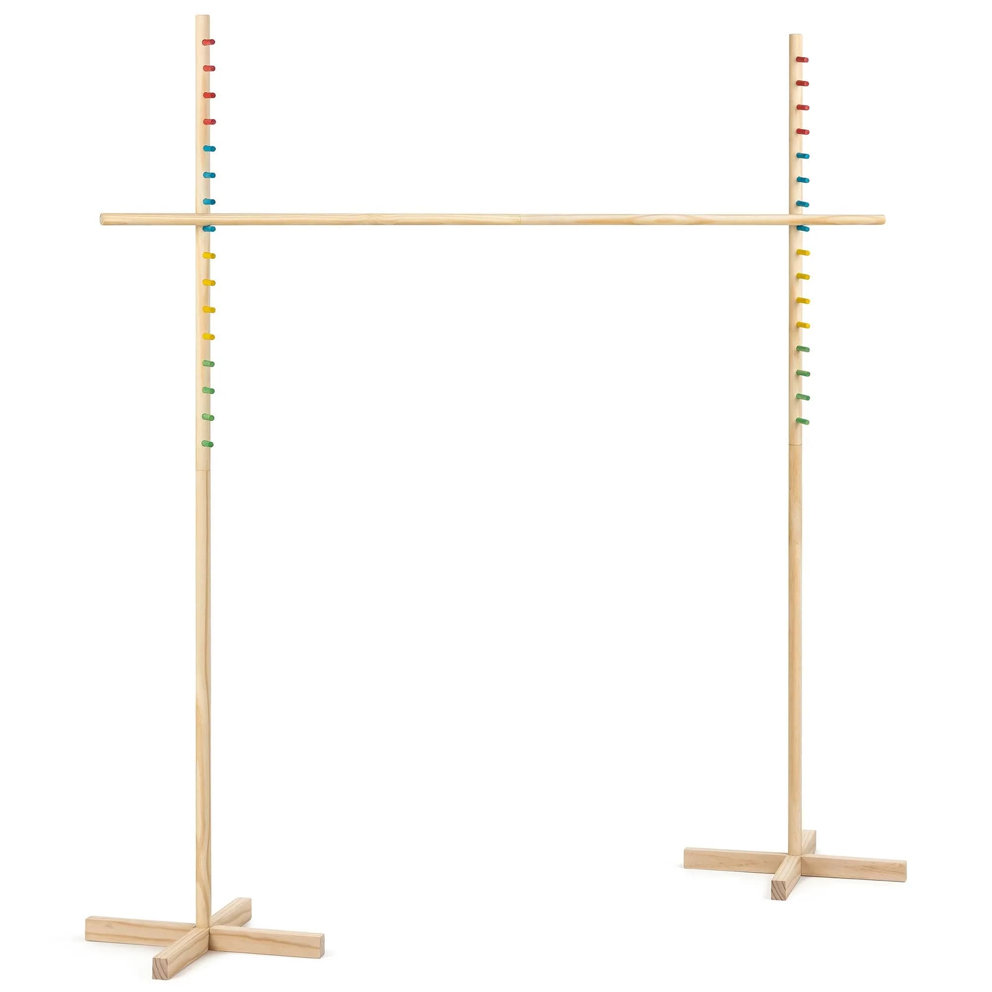 Grasshopper Games Limbo Classic Game, Wooden Set, Test Flexibility & Balance, Outdoor & Indoor Play, Travel Bag, Family Age 3+