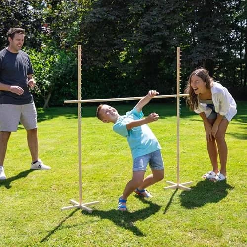 Grasshopper Games Limbo Classic Game, Wooden Set, Test Flexibility & Balance, Outdoor & Indoor Play, Travel Bag, Family Age 3+ thumbnail 9