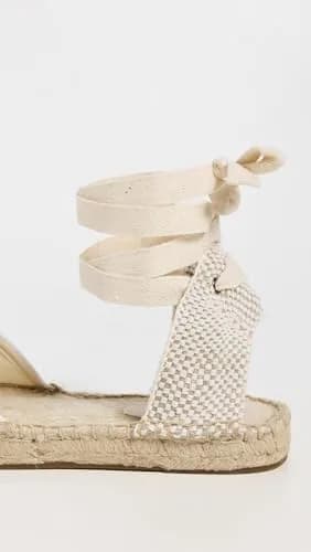 Soludos Women's Lauren Lace-Up Espadrilles Oasis White 8-8.5 Medium US | Comfortable & Chic thumbnail 5