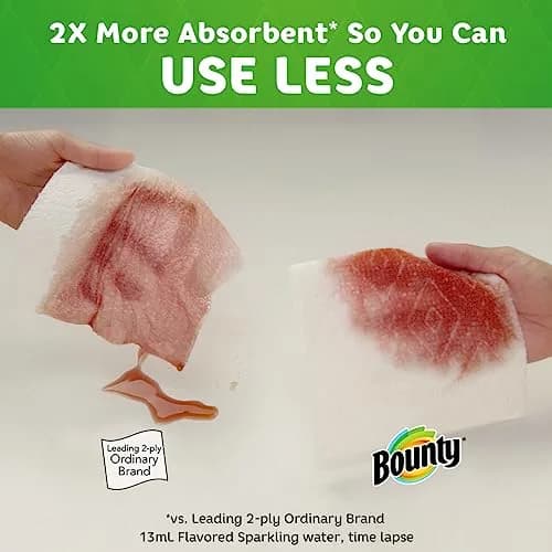 Bounty Select-A-Size Paper Towels, 8 Rolls (1080 Sheets Total) | 2-Ply Absorbent Sheets thumbnail 4