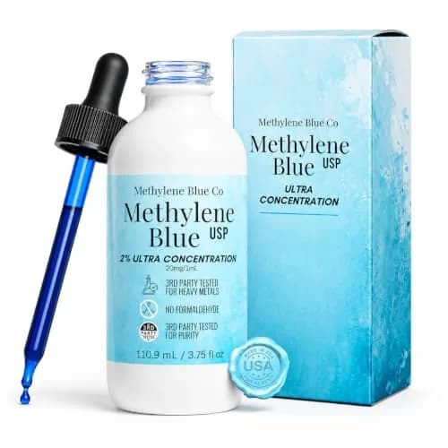 Methylene Blue Co Pharmaceutical Grade Solution 100ml (3.38 fl oz) | Lab Chemical for Staining & Diagnostics thumbnail 1