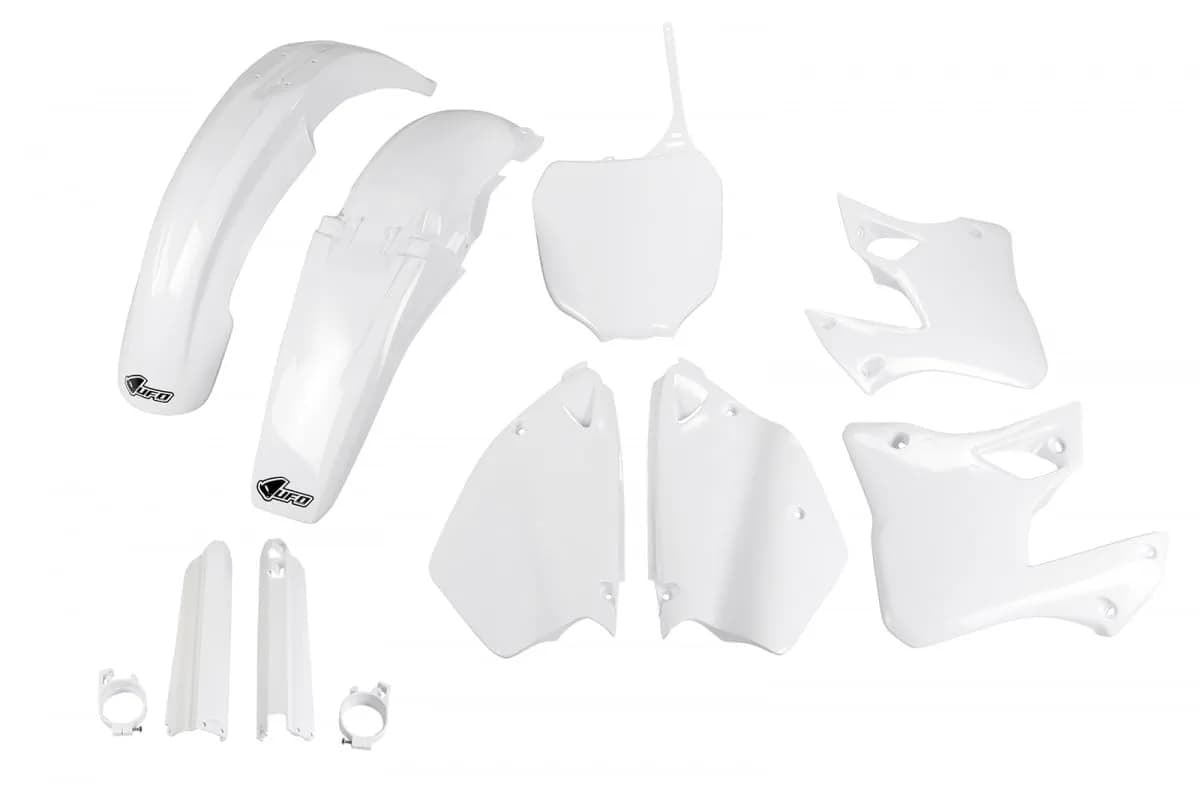 UFO PLAST Complete Kit White Yamaha YZ 125 2000-2001 | Vehicle Specific Fit, Classic Style