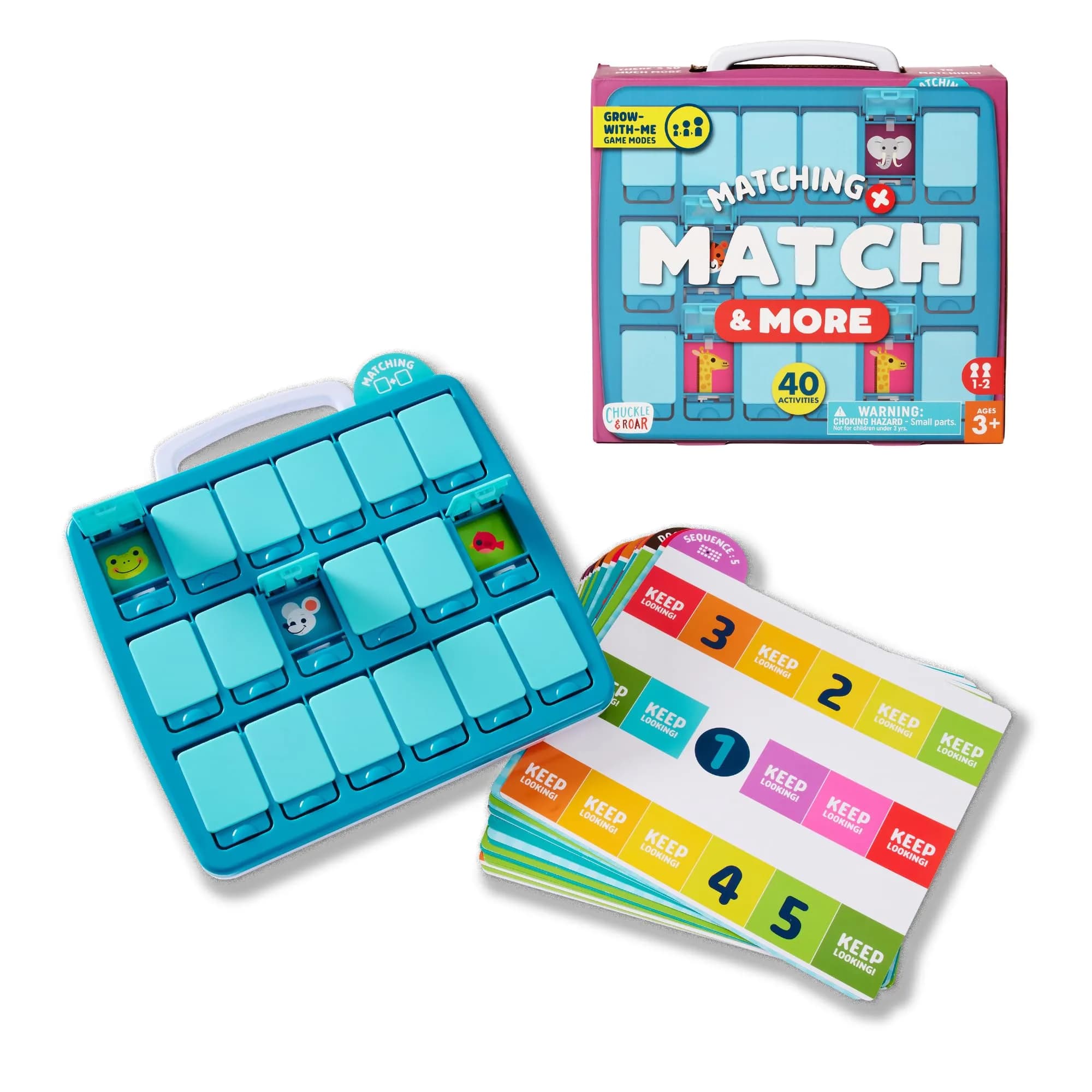 Chuckle & Roar Travel Matching Puzzle & Game Set, 20 Cards (40 Activities) | Educational Screen-Free Play for Kids Aged 3+ - main product image