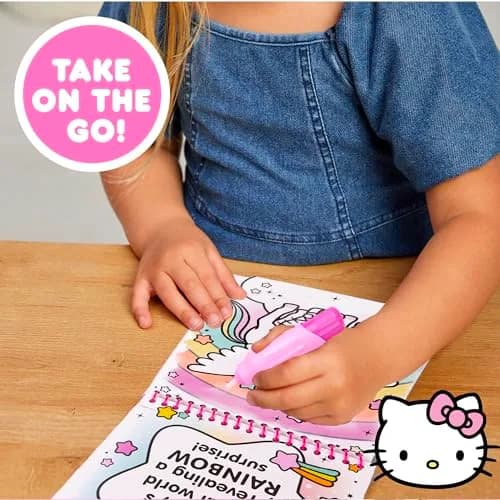 Hello Kitty Aqua Art Pad 4 Art Pages | Mess-Free Water Reveal Activity Pad with Brush Set thumbnail 4