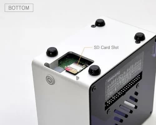 ElectroCookie Aluminum Mini Tower Case for Raspberry Pi 5 with RGB Fan & Ambient Light (Silver) | 11.99cm x 7.70cm x 12.30cm thumbnail 5