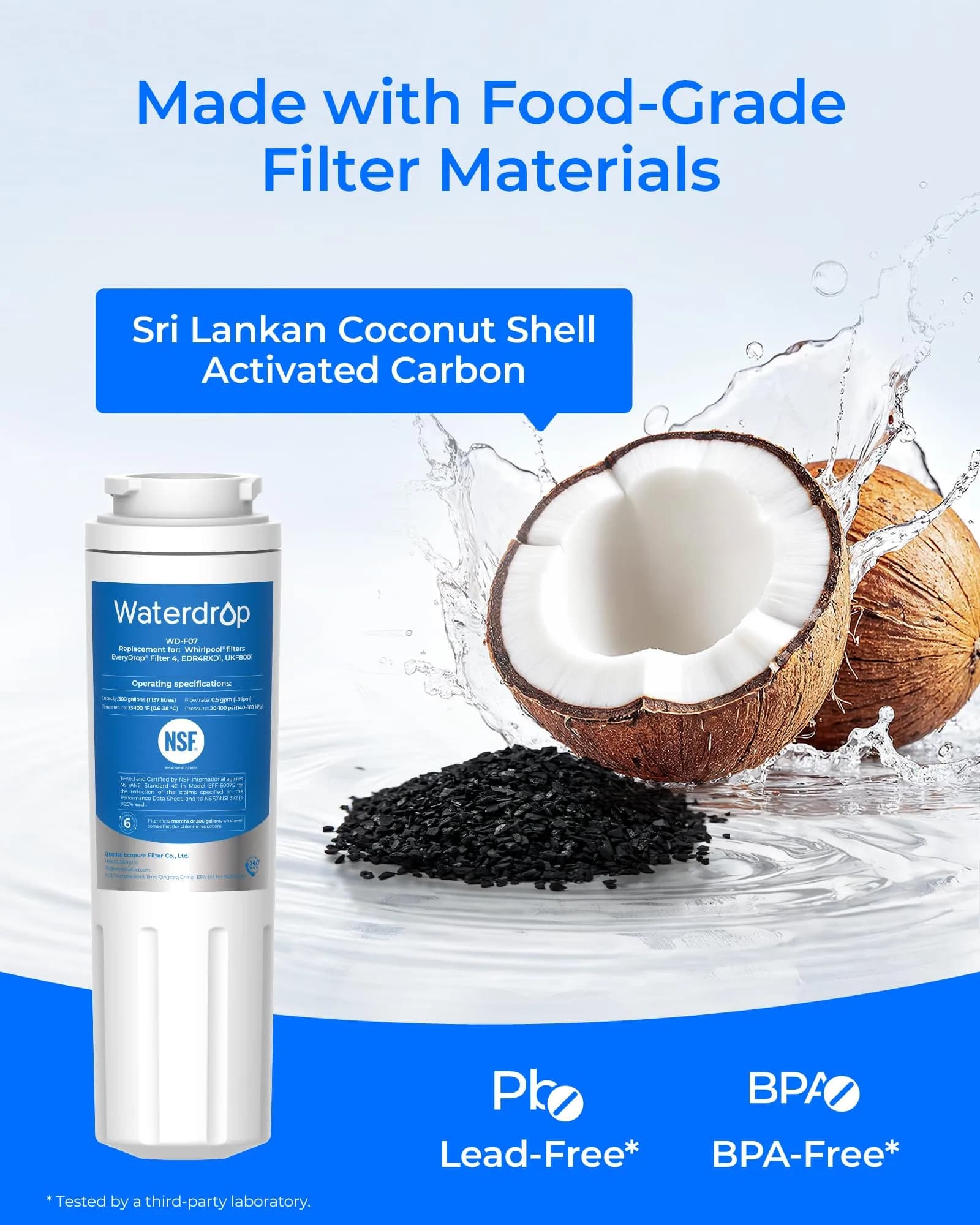 Waterdrop Potable Water Filter | 220V Compatible Water Filtration System - view 6