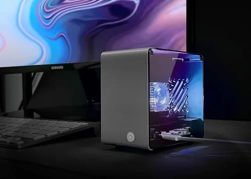 ElectroCookie Raspberry Pi 5 Case Aluminum Mini Tower with RGB Fan & Ambient Light (Black) thumbnail 7