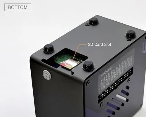 ElectroCookie Raspberry Pi 5 Case Aluminum Mini Tower with RGB Fan & Ambient Light (Black) thumbnail 2