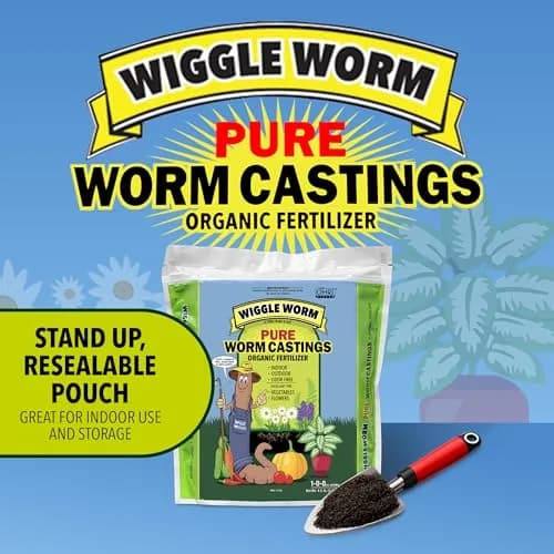 Wiggle Worm 100% Pure Organic Worm Casting Fertilizer, 13.6kg (30lb) | Organic Soil Enricher for Plants thumbnail 8