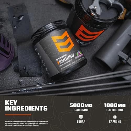 MTN OPS Enduro Stim-Free Pump Pre Workout, Tiger's Blood | Non-Stim Nitric Oxide Booster for Performance & Endurance thumbnail 4