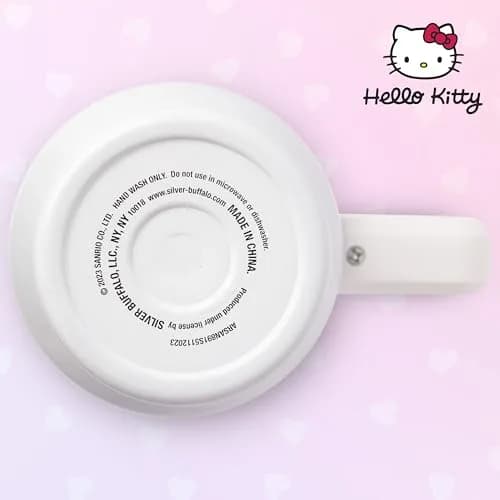 Silver Buffalo Hello Kitty Stainless Steel Tumbler 40oz | Cute Collage Design, Keeps Drinks Hot 4h Cold 6h thumbnail 5