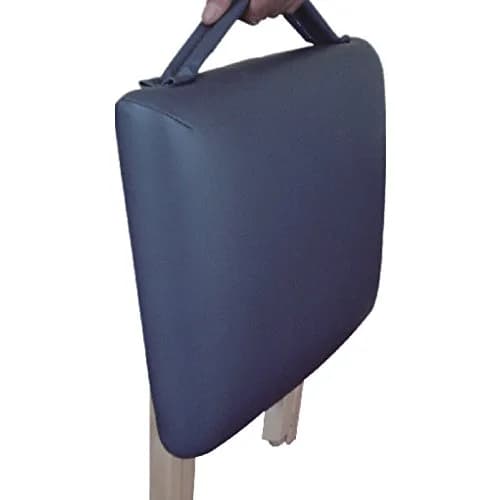 Master Massage Wooden Portable Folding Massage Stool- Lightweight Wood Foldable Tattoo Stool-Portable Tattoo Stool-Mobile Chair Seat Easy to Carry, Royal Blue thumbnail 2