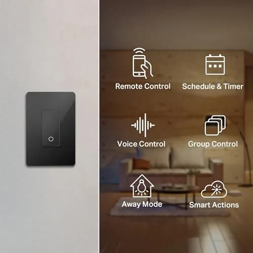 Kasa Smart Light Switch, Single Pole, Need Neutral Wire | Wi-Fi App & Voice Control (70-120 chars) thumbnail 2