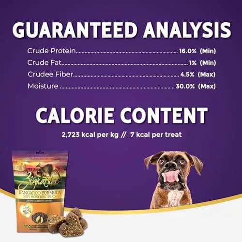 Zignature Kangaroo Soft Moist Dog Treats 4 Oz | Limited Ingredient, High-Quality Dog Snack thumbnail 6